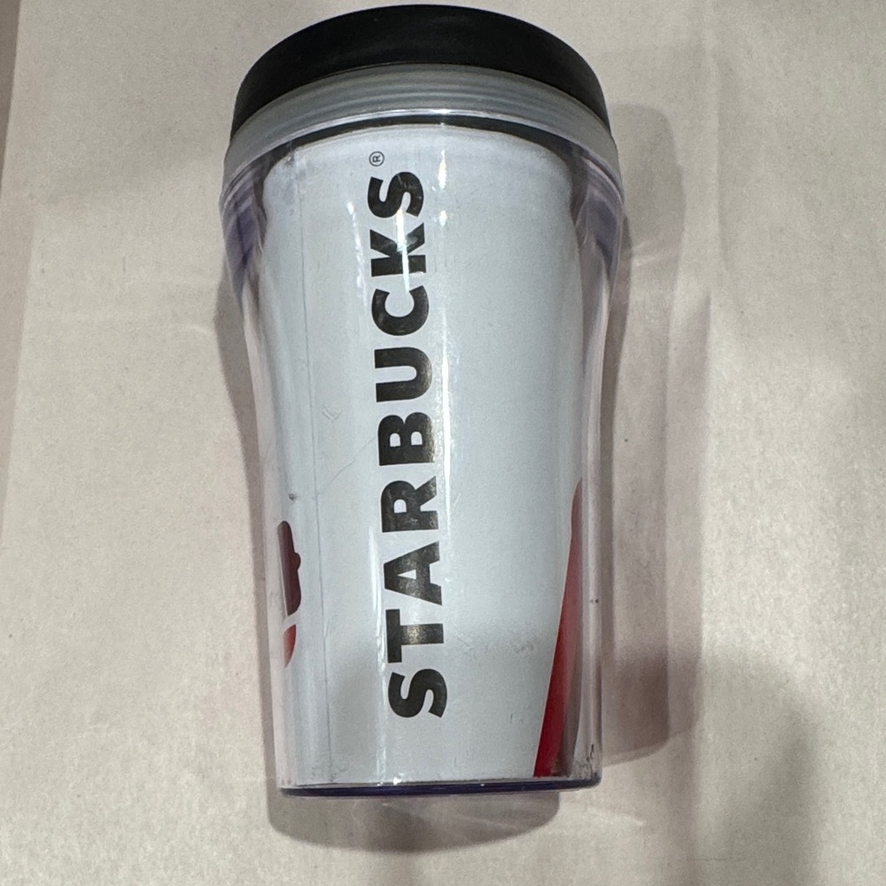 Starbucks mini Christmas Tumbler with Black Lid